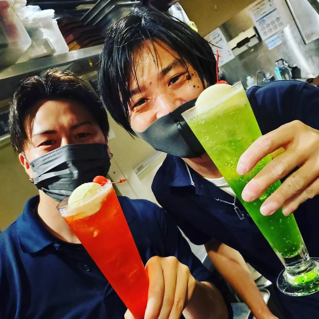 大人のクリームソーダ🍒のんあるも有ります🍒