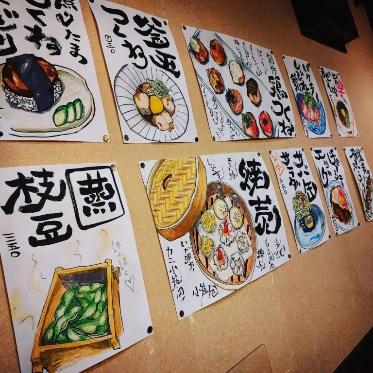 ご注文に悩んだ時は壁メニューもご覧下さい♪